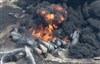 تصویر در کانادا قطار منفجر شد، ۸۰ نفر ناپدید شدند 